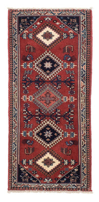 Alfombra de pasillo Alfombra persa - Nómada - 148 x 59 cm - rojo oscuro