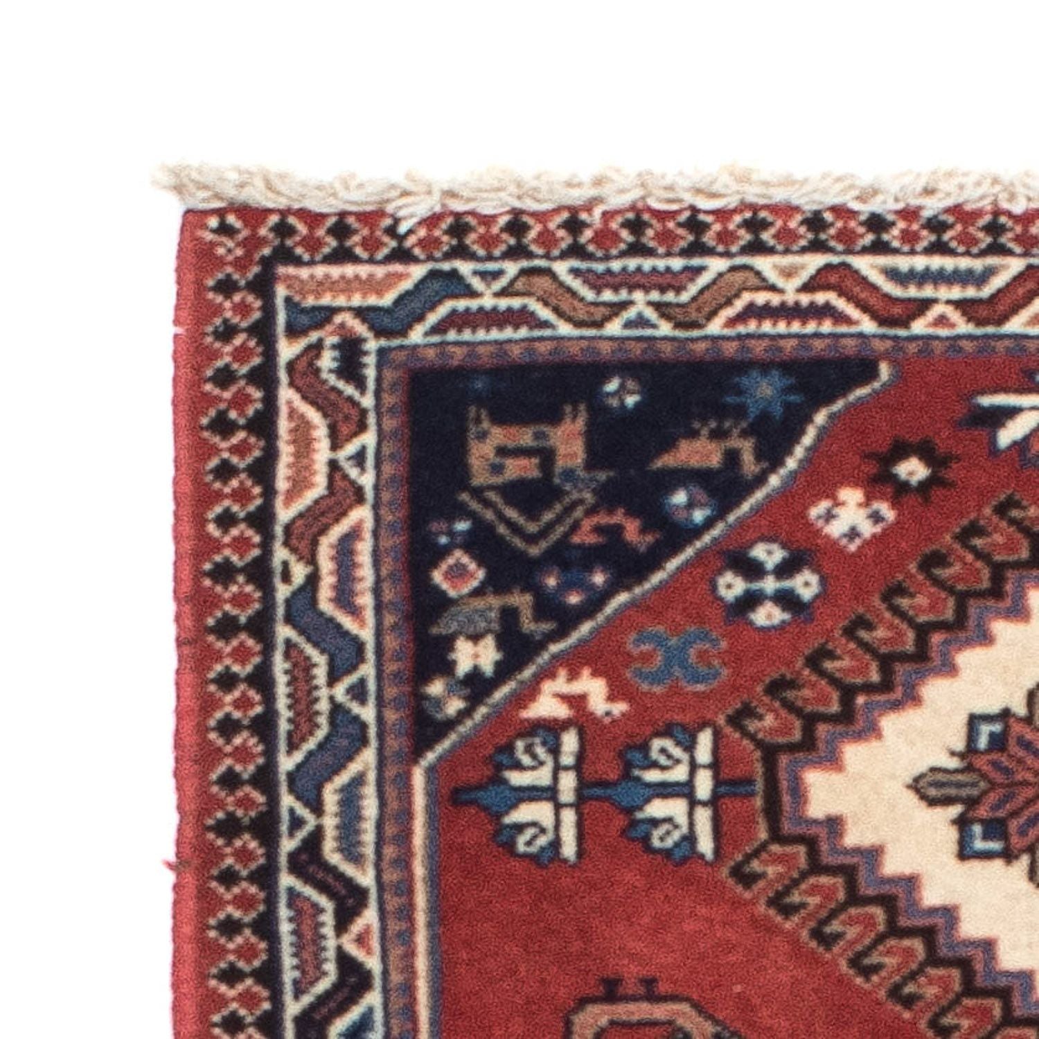 Alfombra de pasillo Alfombra persa - Nómada - 148 x 59 cm - rojo oscuro