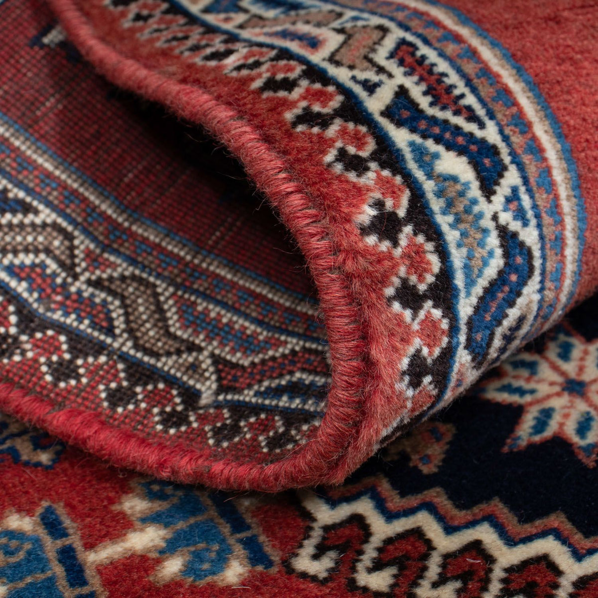 Alfombra de pasillo Alfombra persa - Nómada - 148 x 59 cm - rojo oscuro