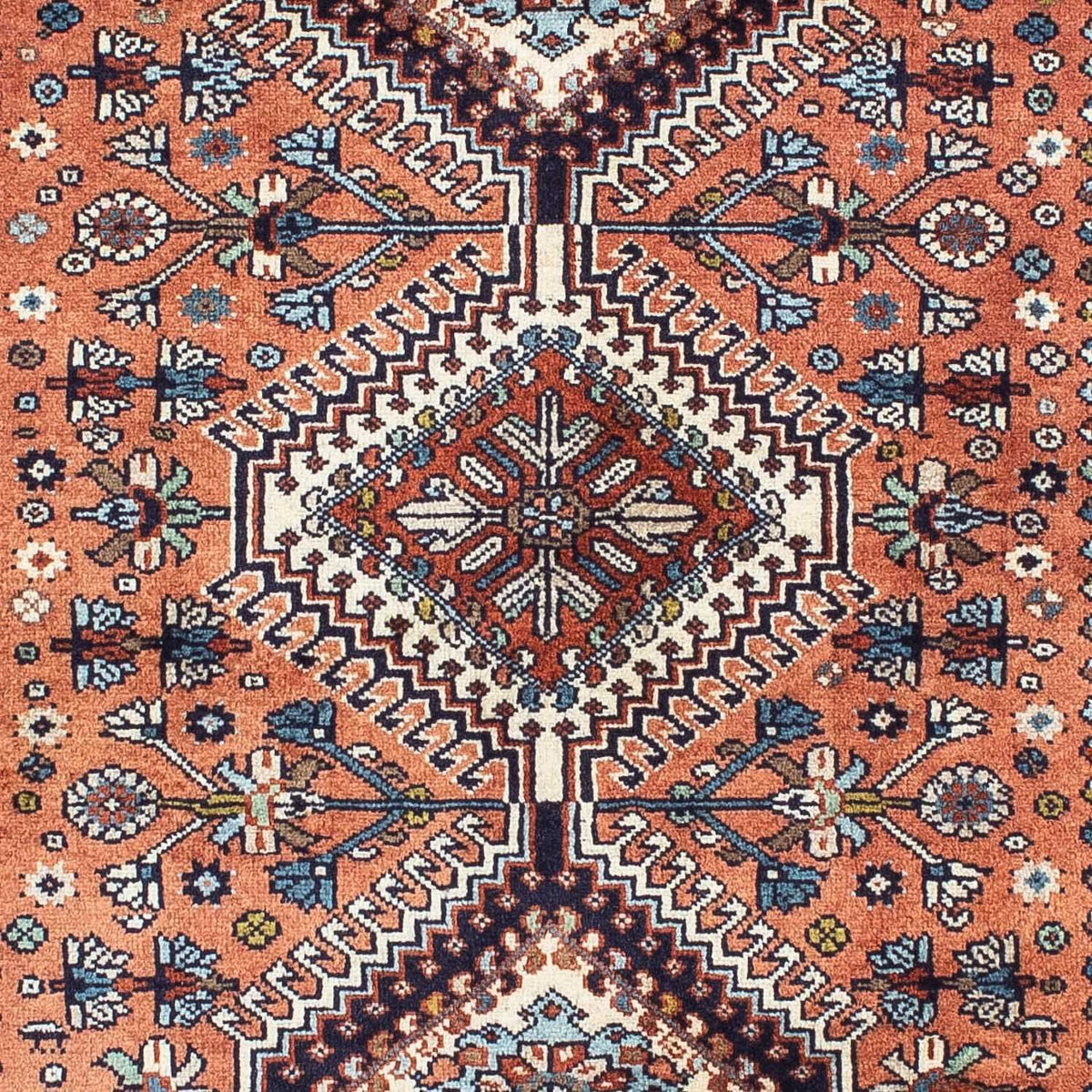 Alfombra persa - Nómada - 152 x 100 cm - rojo claro