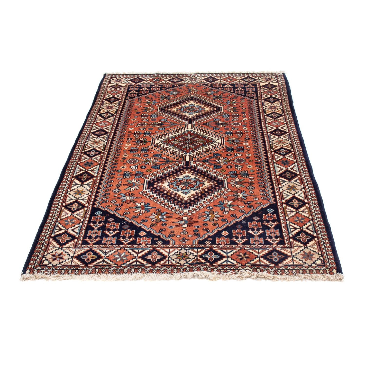 Alfombra persa - Nómada - 152 x 100 cm - rojo claro