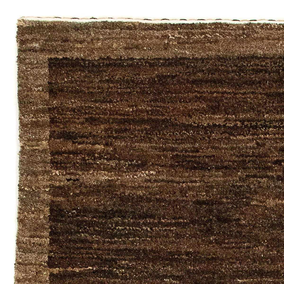 Alfombra Gabbeh - Indus - 96 x 62 cm - marrón oscuro