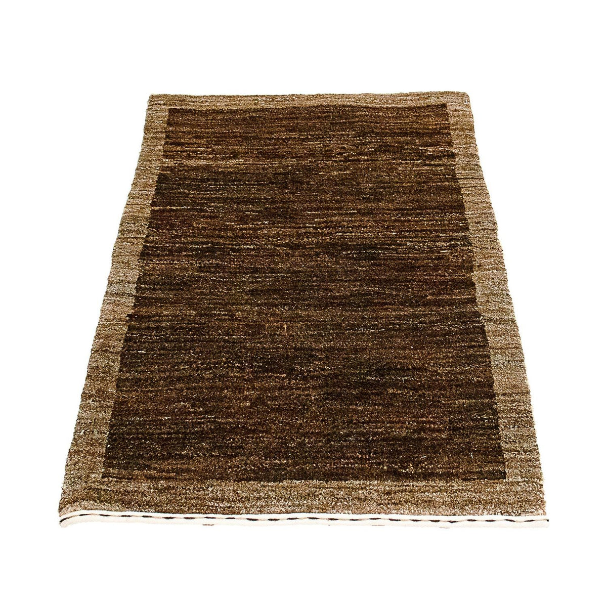 Alfombra Gabbeh - Indus - 96 x 62 cm - marrón oscuro