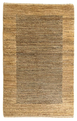 Alfombra Gabbeh - Indus - 95 x 61 cm - marrón claro