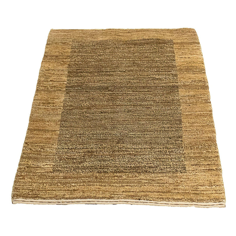 Alfombra Gabbeh - Indus - 95 x 61 cm - marrón claro