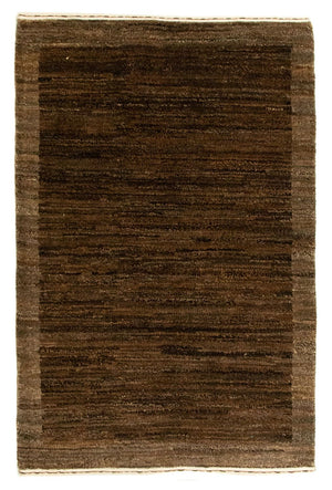 Alfombra Gabbeh - Indus - 93 x 60 cm - marrón oscuro