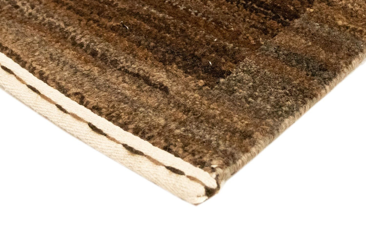 Alfombra Gabbeh - Indus - 93 x 60 cm - marrón oscuro