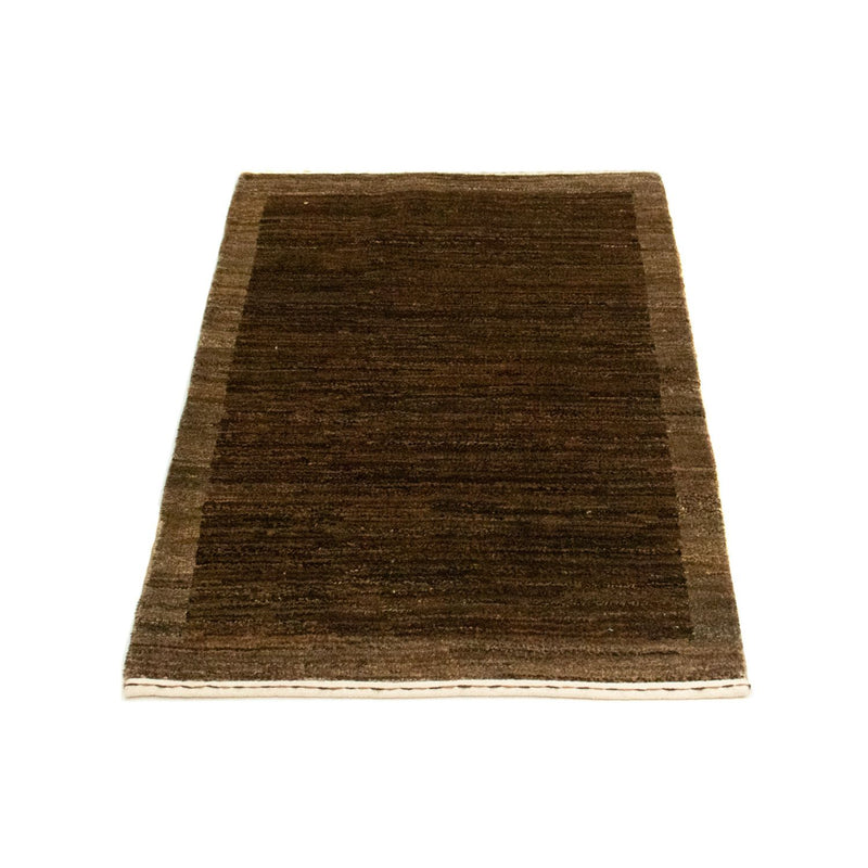 Alfombra Gabbeh - Indus - 93 x 60 cm - marrón oscuro