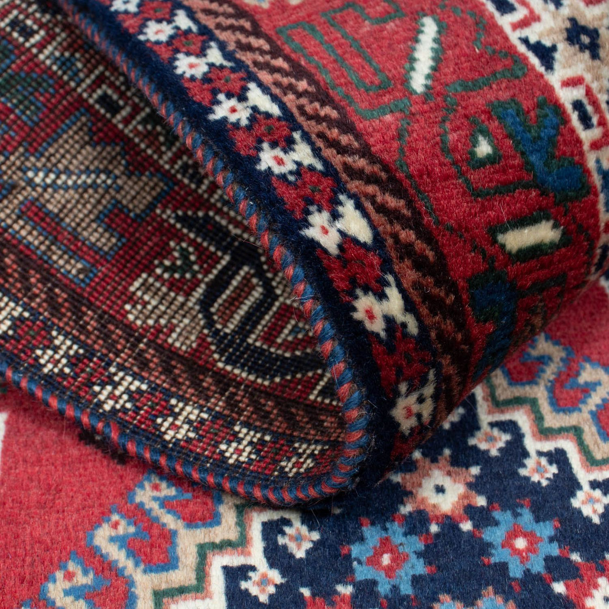 Alfombra persa - Nómada - 145 x 100 cm - rojo