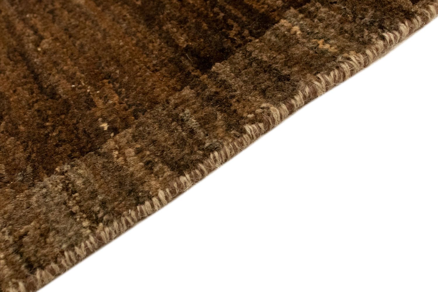 Alfombra Gabbeh - Indus - 93 x 60 cm - marrón oscuro