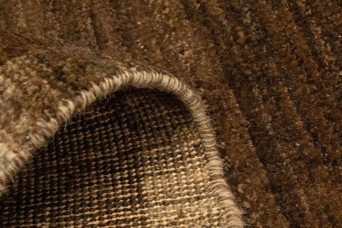 Alfombra Gabbeh - Indus - 93 x 60 cm - marrón oscuro