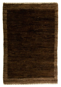 Alfombra Gabbeh - Indus - 88 x 58 cm - marrón oscuro