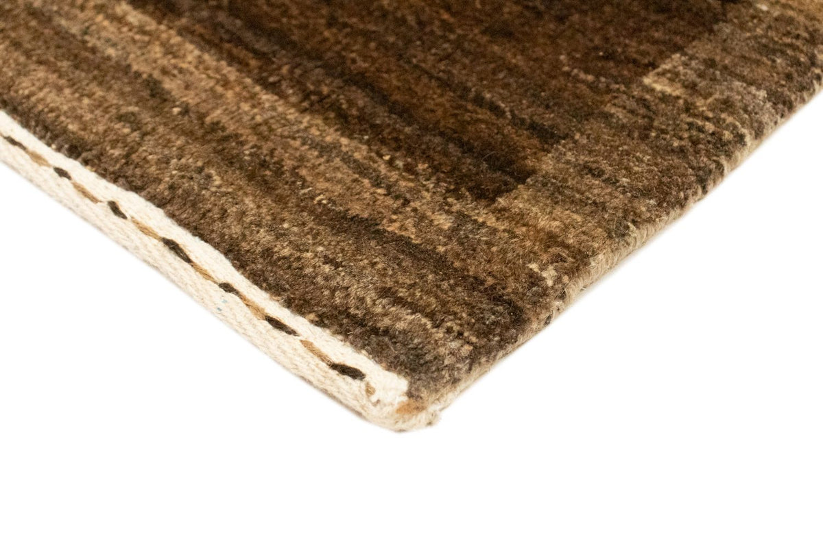 Alfombra Gabbeh - Indus - 88 x 58 cm - marrón oscuro