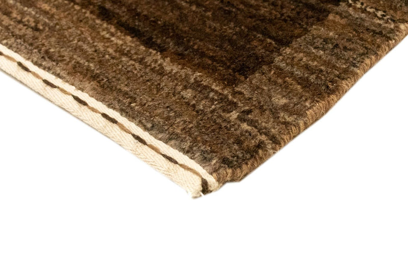 Alfombra Gabbeh - Indus - 90 x 58 cm - marrón oscuro
