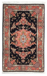 Alfombra Persa - Tabriz - Real - 90 x 60 cm - azul oscuro
