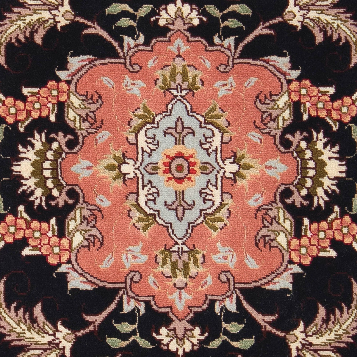 Alfombra Persa - Tabriz - Real - 90 x 60 cm - azul oscuro