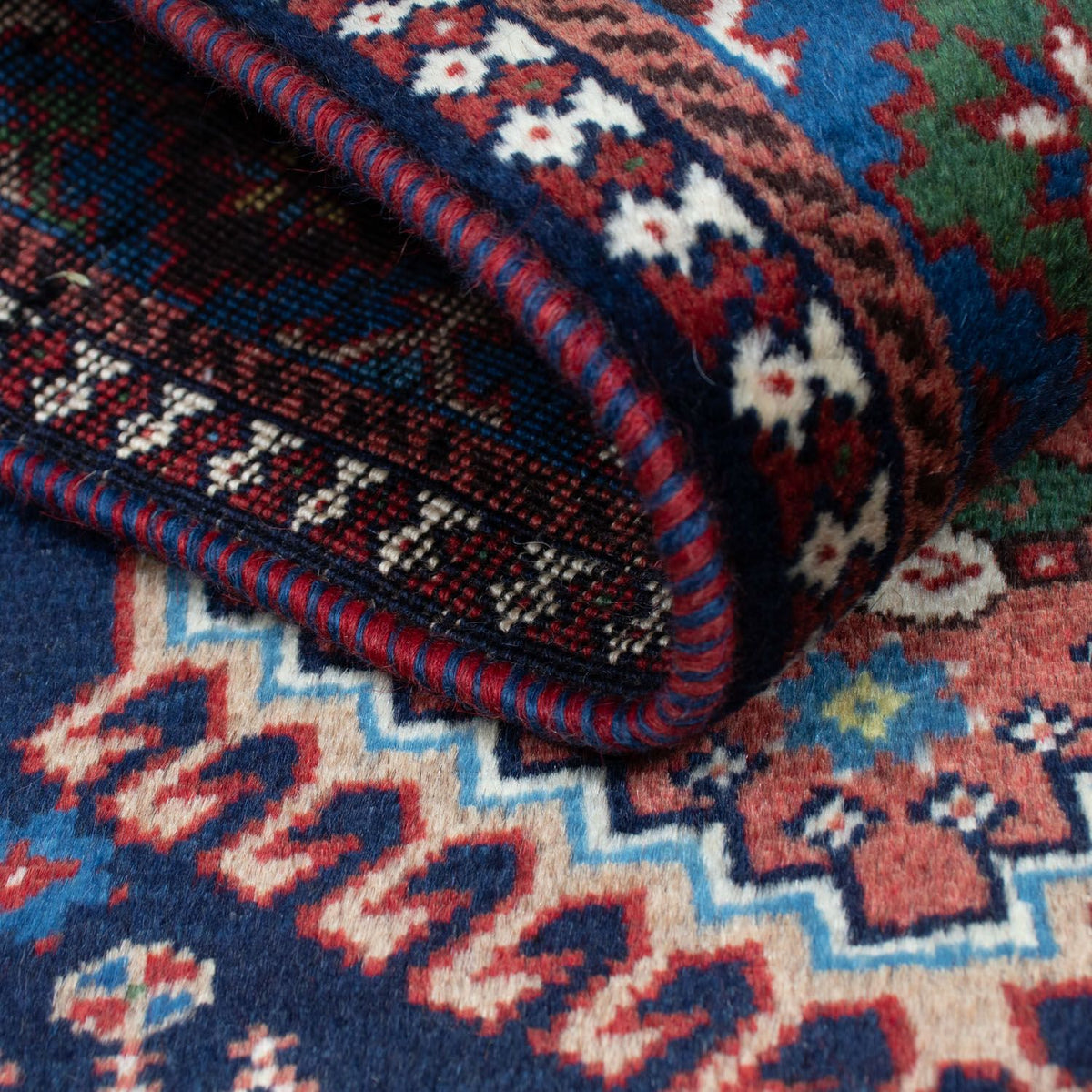 Alfombra persa - Nómada - 134 x 98 cm - azul