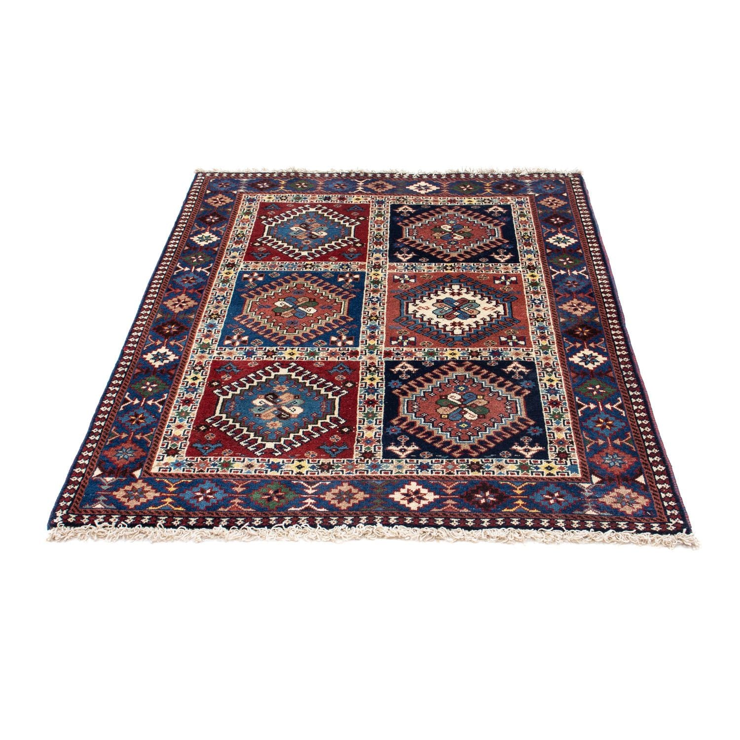 Alfombra persa - Nómada - 134 x 98 cm - azul