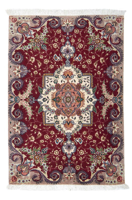 Alfombra Persa - Tabriz - Real - 93 x 63 cm - rojo