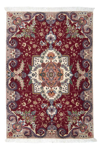 Alfombra Persa - Tabriz - Real - 93 x 63 cm - rojo