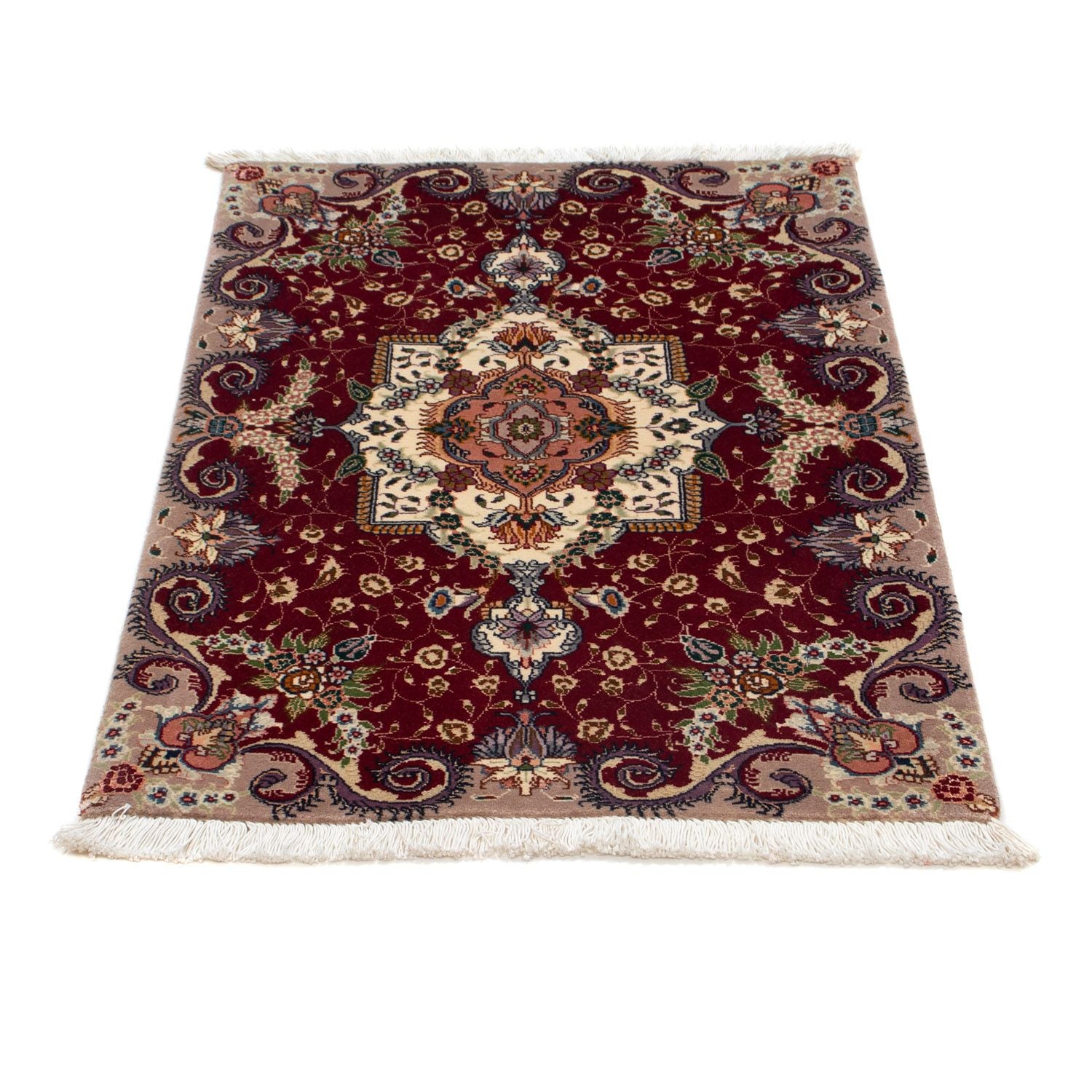 Alfombra Persa - Tabriz - Real - 93 x 63 cm - rojo