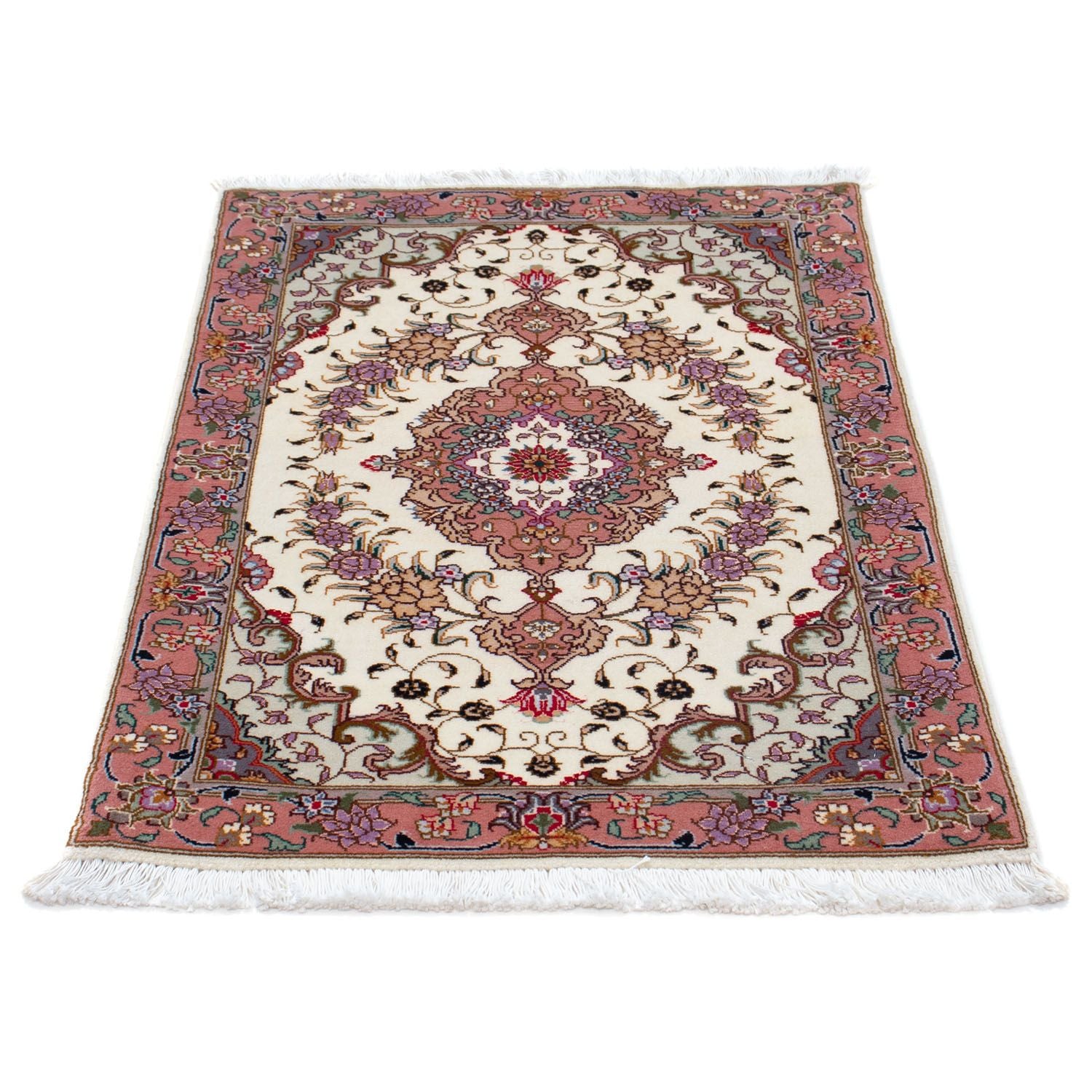 Alfombra Persa - Tabriz - Real - 90 x 60 cm - beige