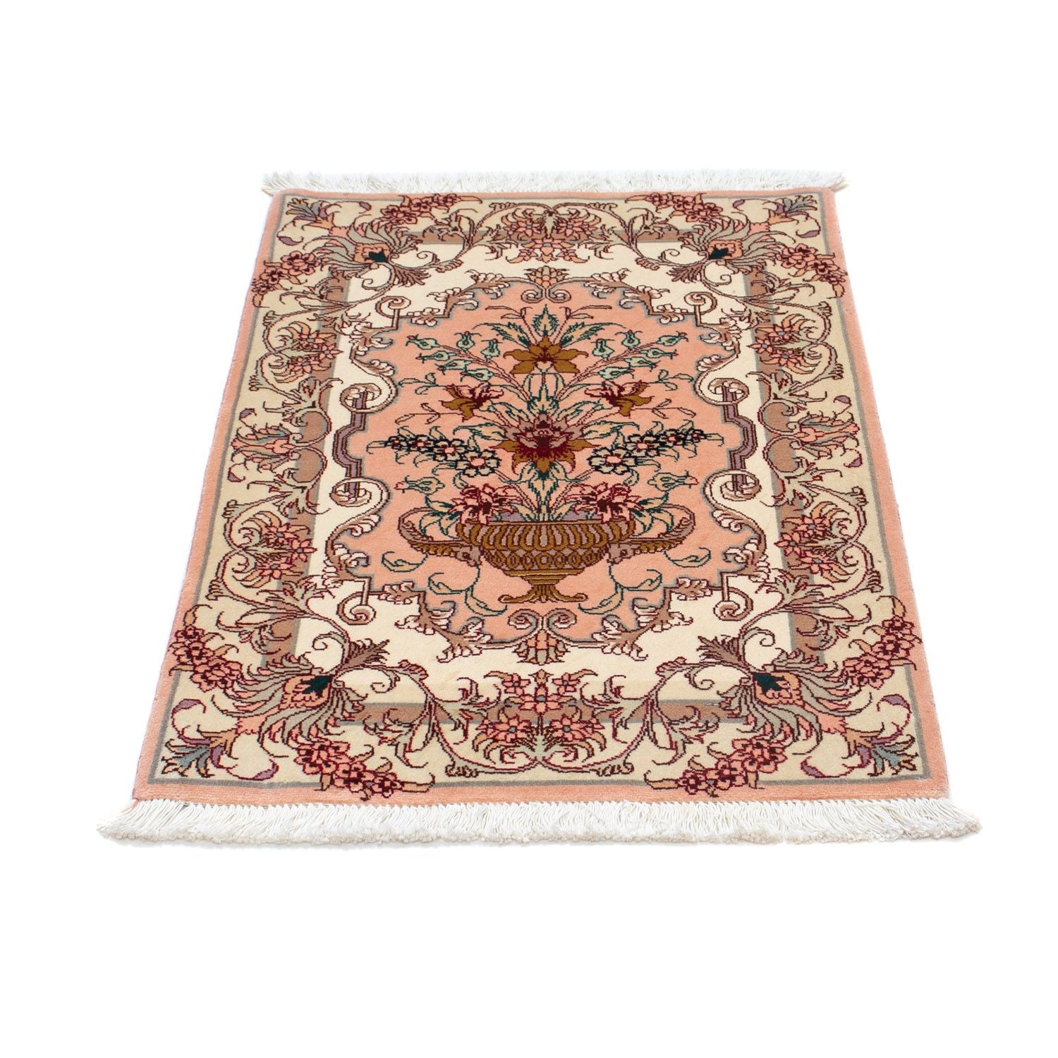 Alfombra Persa - Tabriz - Real - 90 x 60 cm - beige