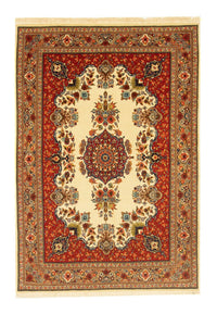 Alfombra persa - Ghom - 151 x 105 cm - beige