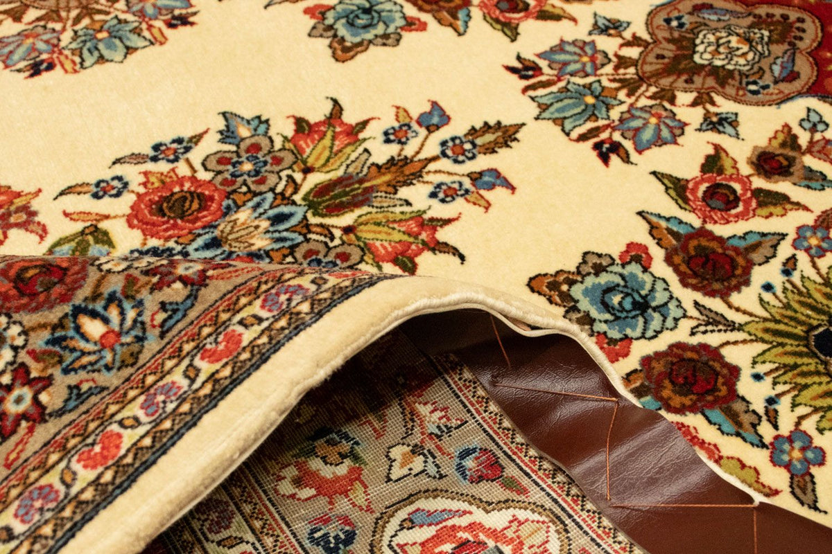 Alfombra persa - Ghom - 151 x 105 cm - beige