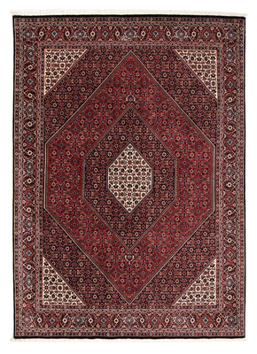 Alfombra persa - Bidjar - 241 x 170 cm - rojo oscuro