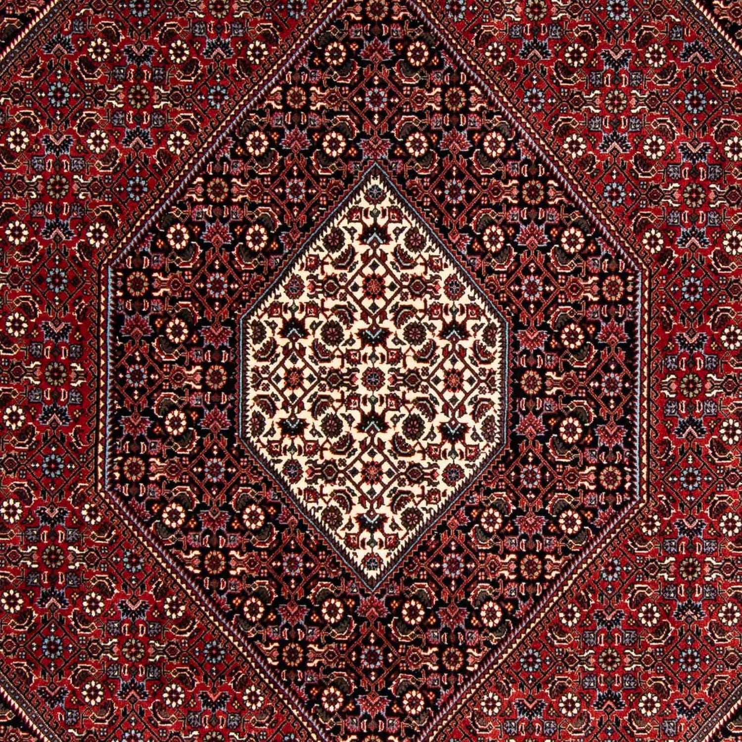 Alfombra persa - Bidjar - 241 x 170 cm - rojo oscuro