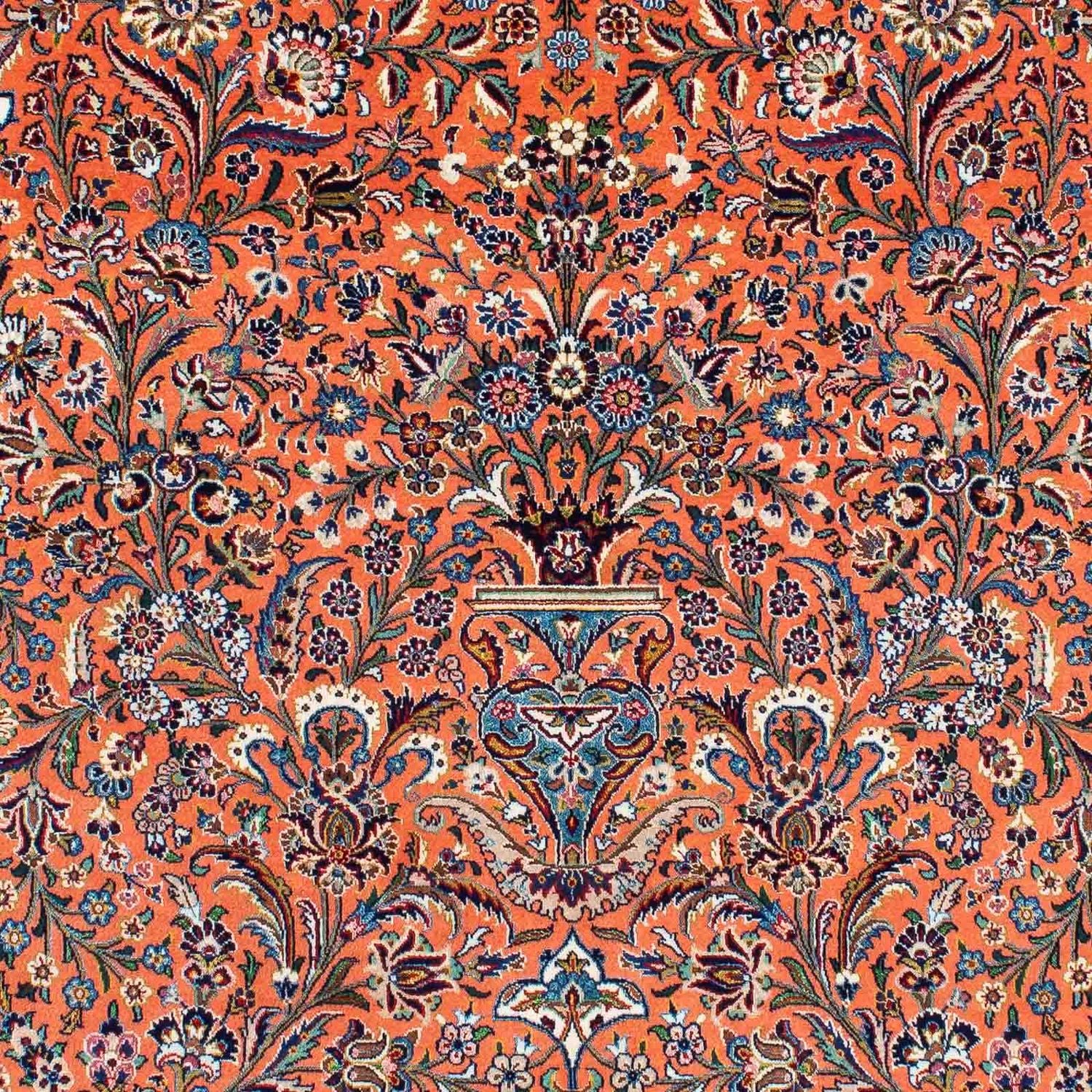 Alfombra persa - Ghom - 219 x 135 cm - óxido