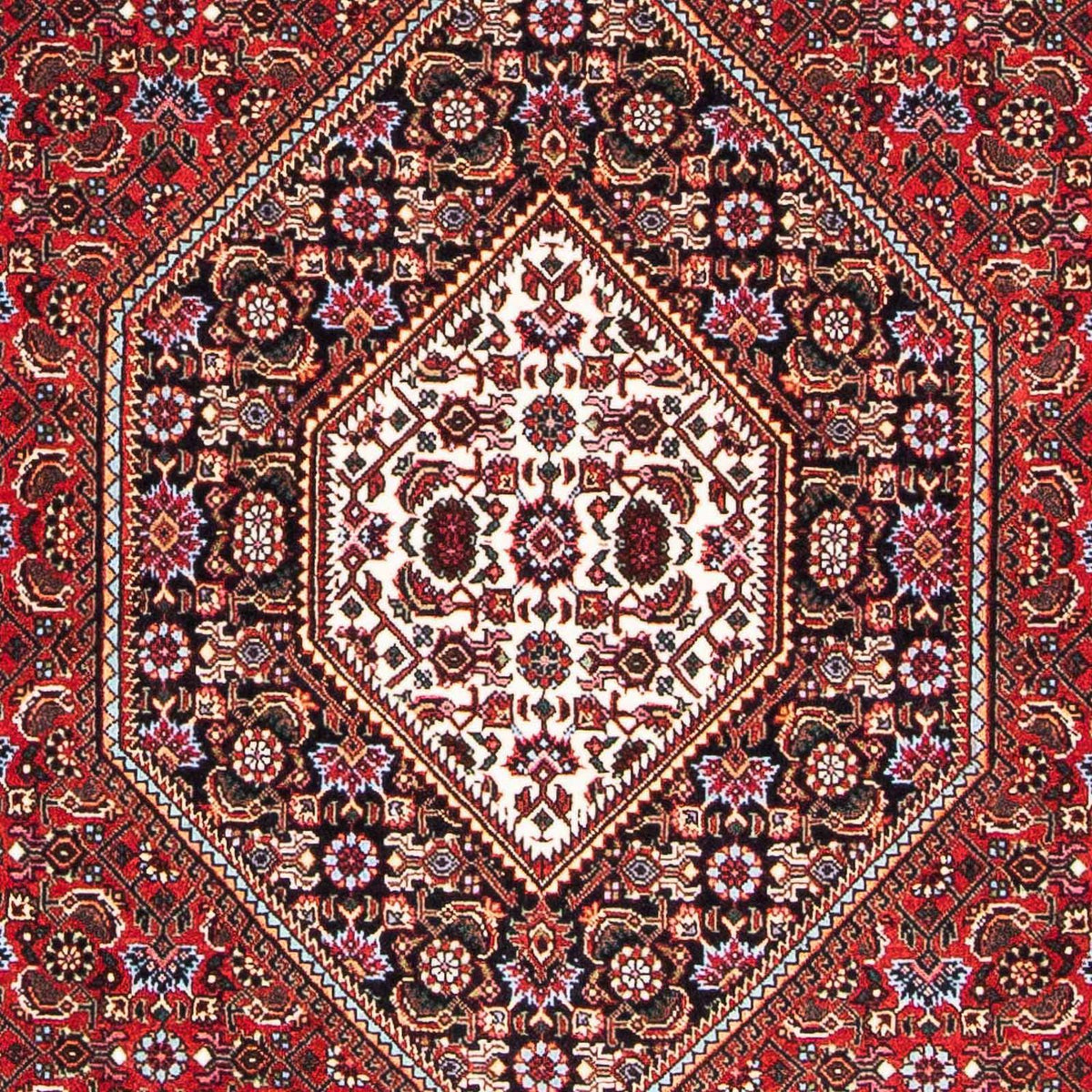 Alfombra persa - Bidjar - 181 x 111 cm - rojo