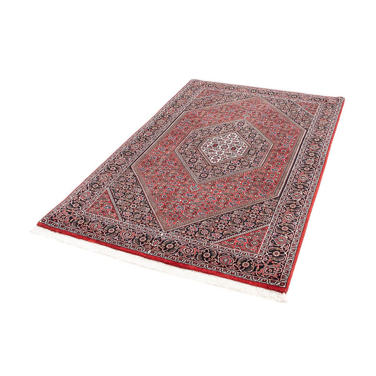 Alfombra persa - Bidjar - 181 x 111 cm - rojo