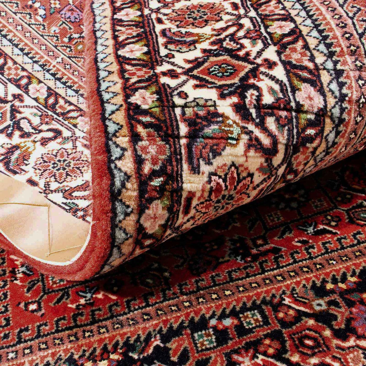 Alfombra persa - Bidjar - 170 x 110 cm - rojo