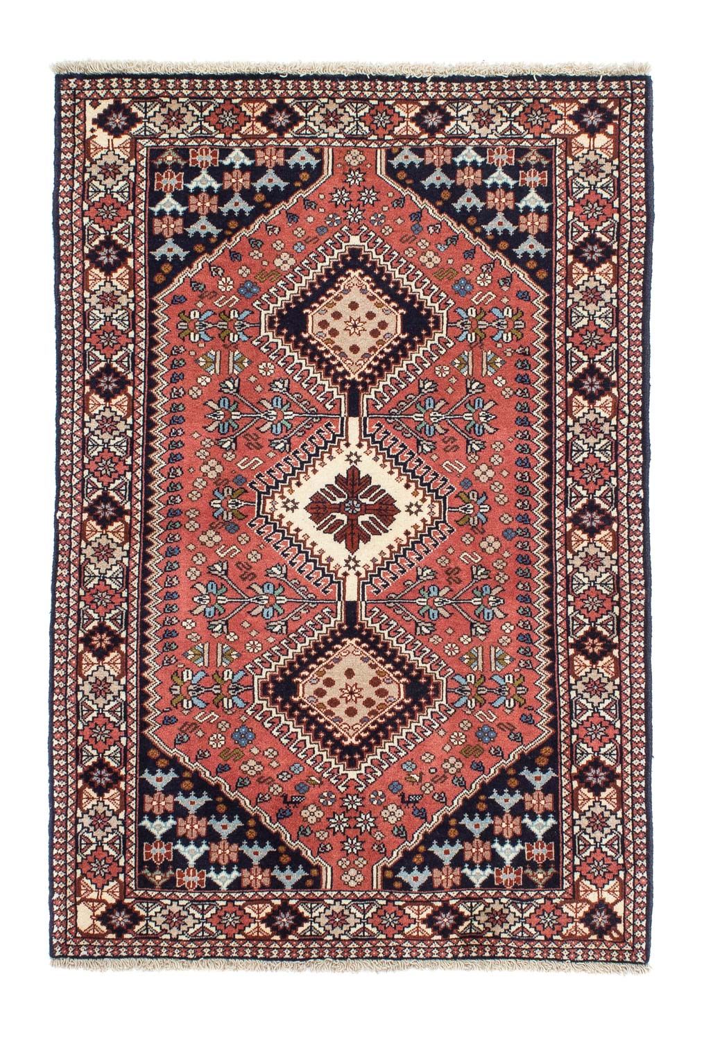 Alfombra persa - Nómada - 150 x 100 cm - rojo claro