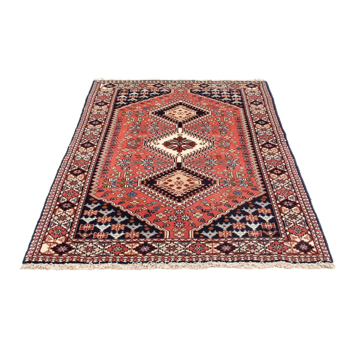 Alfombra persa - Nómada - 150 x 100 cm - rojo claro