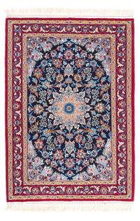 Alfombra Persa - Isfahan - Prima - 104 x 72 cm - azul oscuro