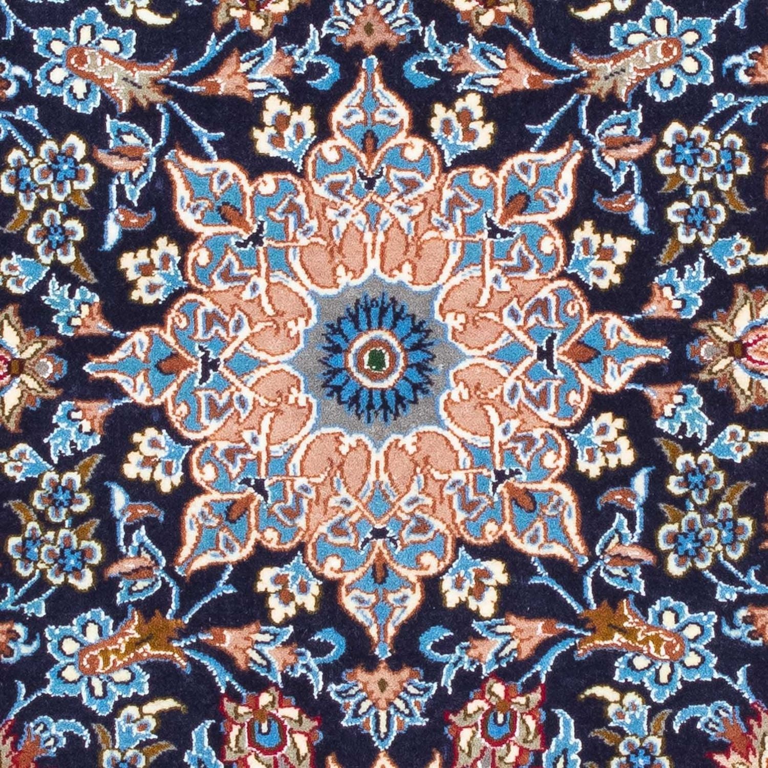 Alfombra Persa - Isfahan - Prima - 104 x 72 cm - azul oscuro