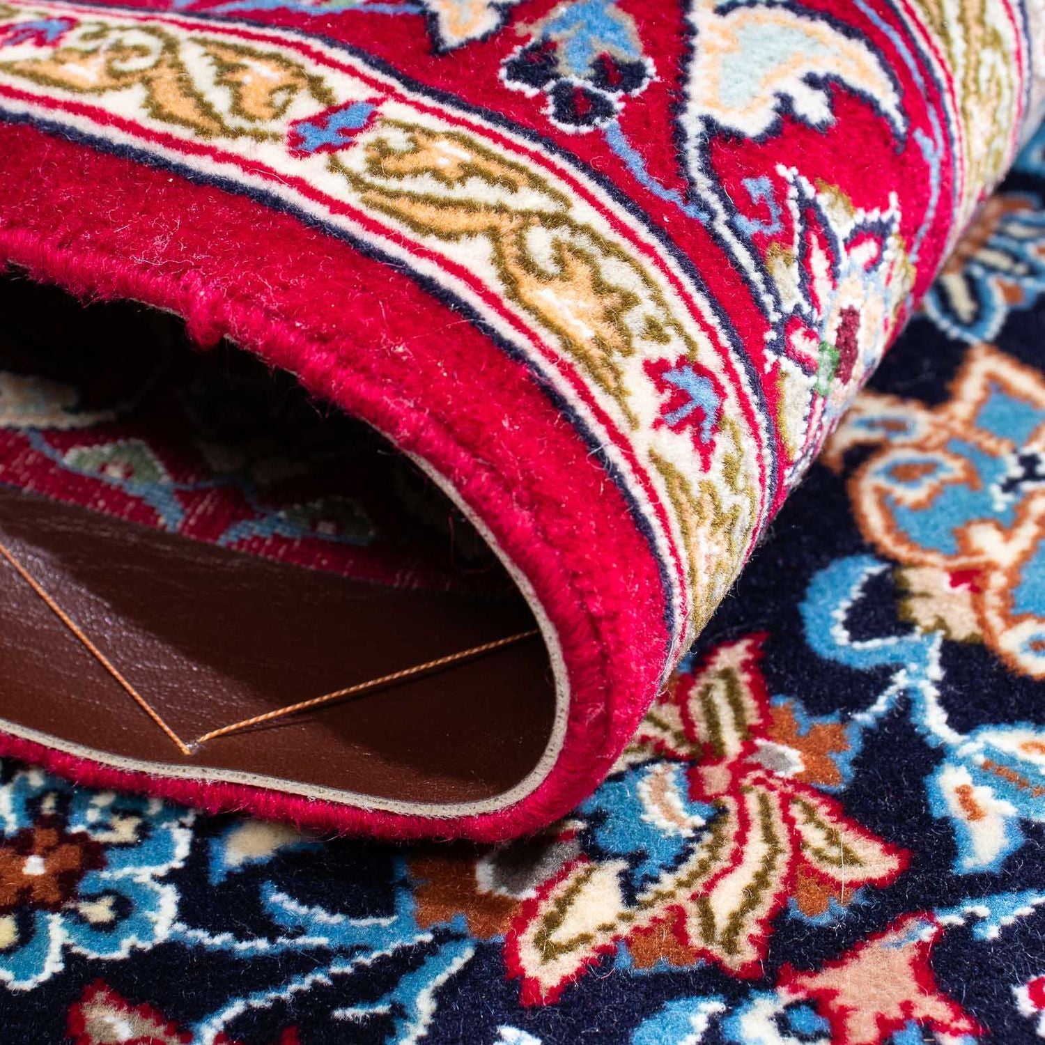 Alfombra Persa - Isfahan - Prima - 104 x 72 cm - azul oscuro