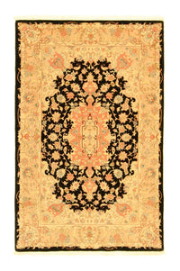 Alfombra Persa - Tabriz - Real - 157 x 101 cm - negro