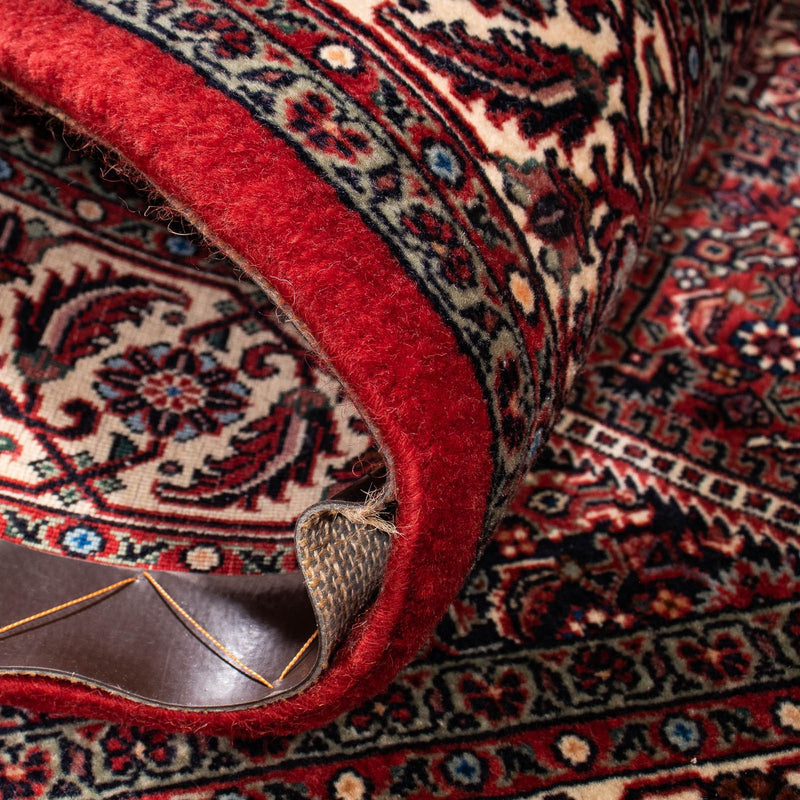 Alfombra persa - Bidjar cuadrado  - 152 x 148 cm - rojo oscuro