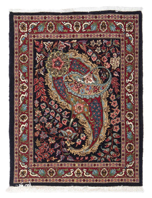 Alfombra persa - Clásica - 80 x 63 cm - negro