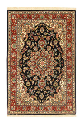 Alfombra persa - Ghom - 152 x 103 cm - negro