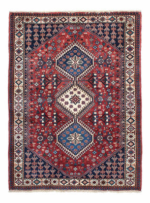 Alfombra persa - Nómada - 147 x 102 cm - rojo oscuro
