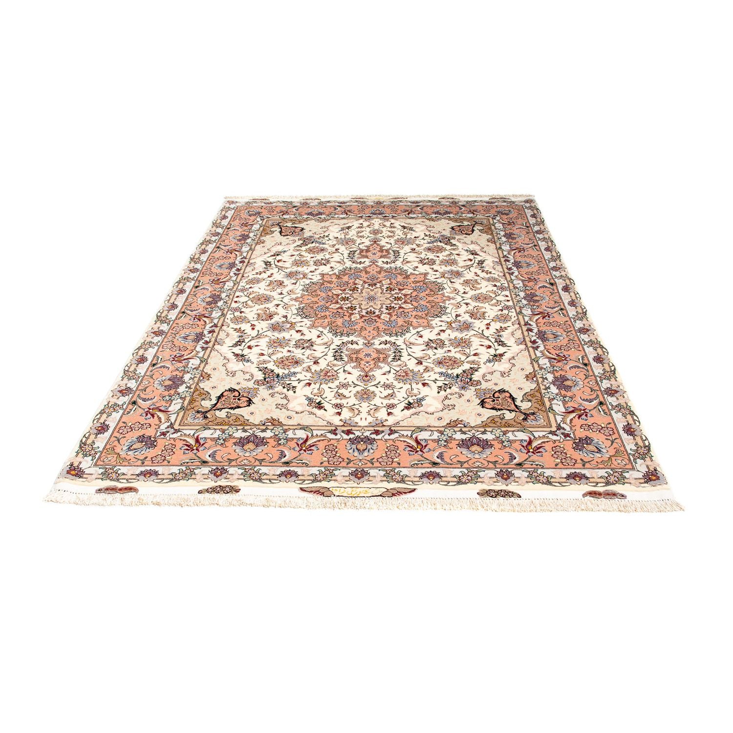 Alfombra Persa - Tabriz - Real - 205 x 154 cm - beige