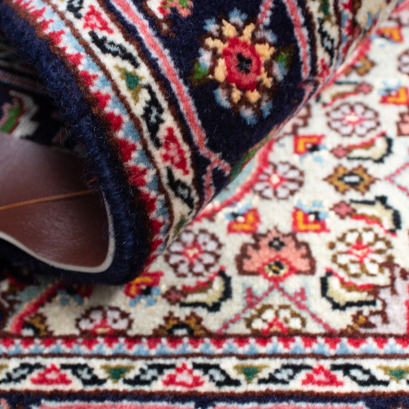 Alfombra Persa - Tabriz - Real - 90 x 60 cm - azul oscuro