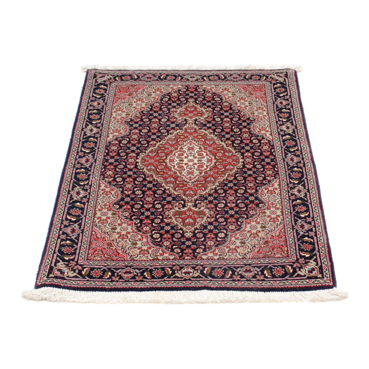 Alfombra Persa - Tabriz - Real - 90 x 63 cm - azul oscuro