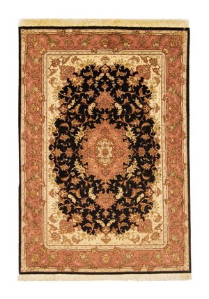 Alfombra Persa - Tabriz - Real - 147 x 102 cm - azul oscuro