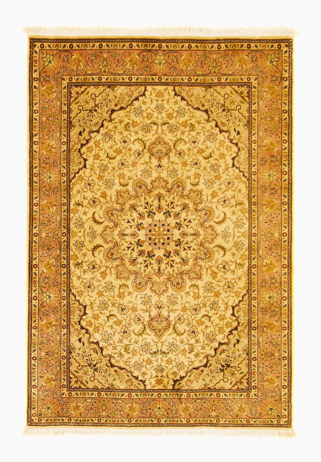 Alfombra Persa - Tabriz - Real - 150 x 105 cm - beige